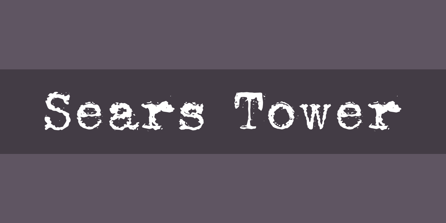 폰트 Sears Tower